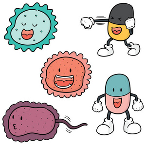 细菌和抗生素的载体集