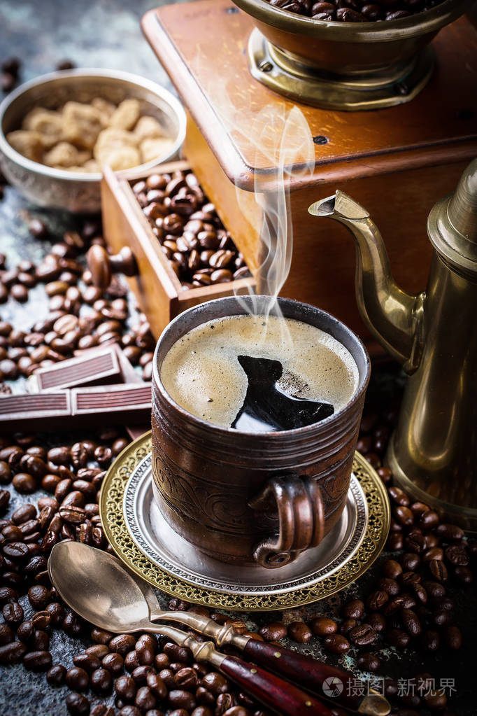 旧背景的黑咖啡照片-正版商用图片13u7q7-摄图新视界