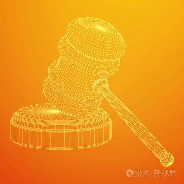 槌法官或拍卖师锤子