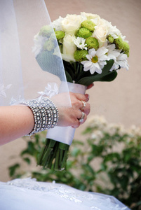 美丽的鲜花婚礼花束