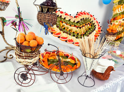 裂开的心水果自助餐照片