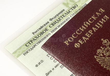 俄罗斯 公民 护照 年金 保险 平民 退休金 数据 证明书