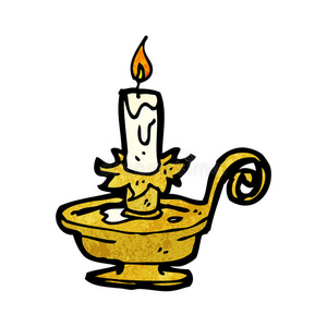 旧烛台卡通图片