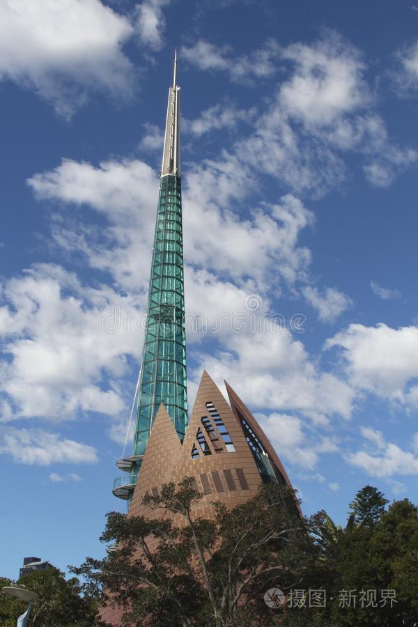 现代钟楼澳大利亚珀斯的旅游胜地