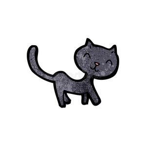 黑猫卡通图片