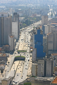 巴西圣保罗天际线。