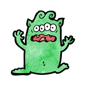 有趣的小太空怪兽照片