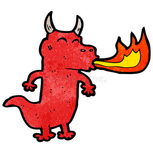 卡通喷火龙照片