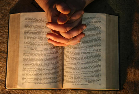 祈祷之手圣经照片