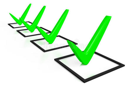绿色正确三维图形,复选标记,正确,检查表,绿色,选择,解决方案,投票