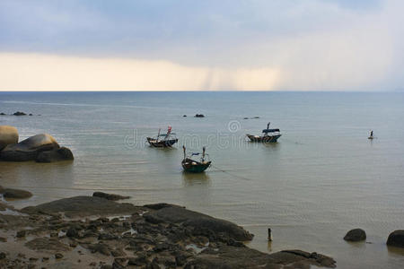 海边日落