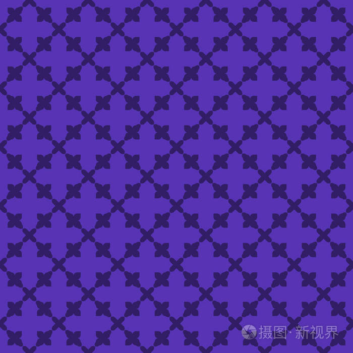 紫罗兰背景的靛蓝抽象图案，条纹纹理几何无缝图案