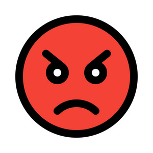 愤怒表情表情表情表情,彩色矢量插图照片