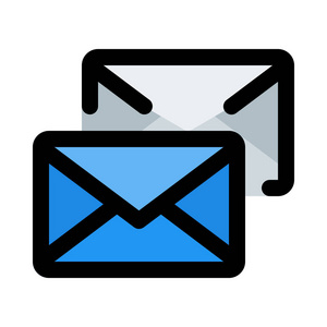 multiselect未读新消息,彩色矢量插图照片