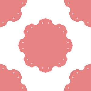 粉红色抽象几何无缝图案