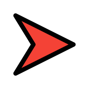 右导航箭头彩色矢量插图照片