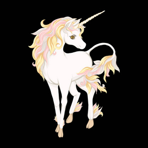 黑色独角兽图片