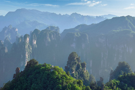 张家界山脉, 中国