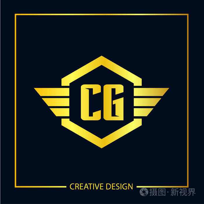 初始字母cg标志模板设计