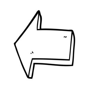 画线卡通指向箭头图片