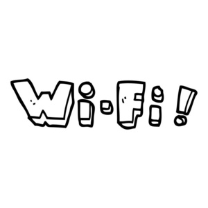 线绘卡通wifi