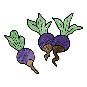 可爱的矢量卡通甜菜根图片