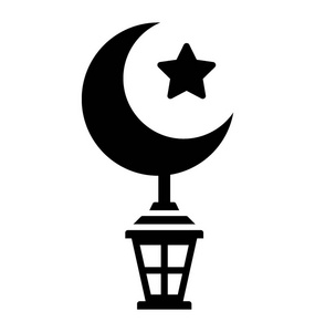 伊斯兰的图标伊斯兰符号的矢量图标设计照片