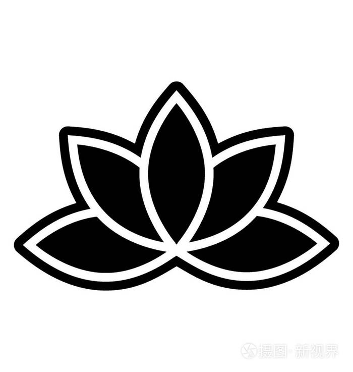 莲花矢量图标