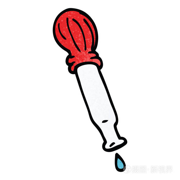卡通涂鸦滴吸管插画-正版商用图片13xl54-摄图新视界