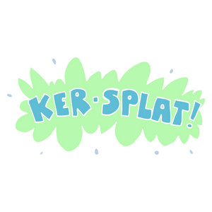 卡通涂鸦词KerSplat