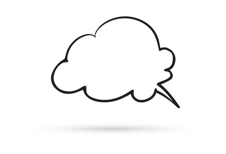 语音,泡泡,云画,涂鸦,画笔,素描,白底漫画照片