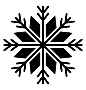 雪花图标象征着极端寒冷的天气