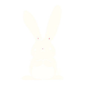 平色风格卡通兔子