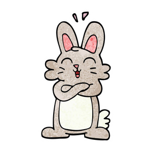 卡通涂鸦可爱的兔子