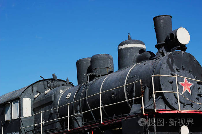 旧火车侧视图纳斯托尔盖亚火车头