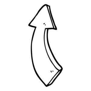 画线卡通指向箭头图片