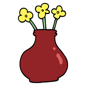 花瓶卡通图片