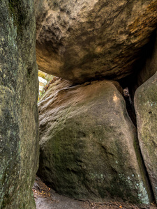 位于桌子山国家公园波兰的砂岩侵蚀岩石迷宫