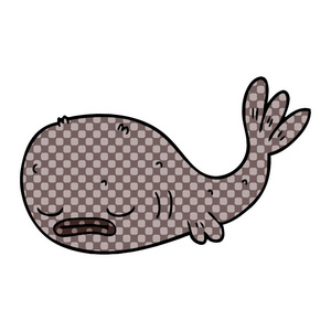 一条鱼的卡通涂鸦图片
