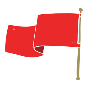 红旗卡通图片
