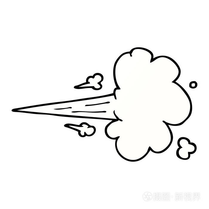 卡通涂鸦的一阵空气插画-正版商用图片13y9zc-摄图新视界