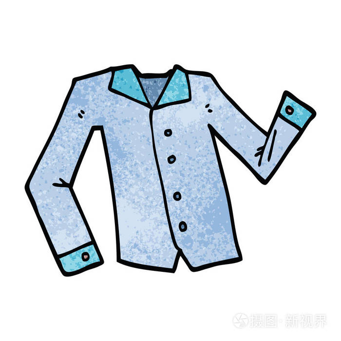 卡通涂鸦工作衬衫