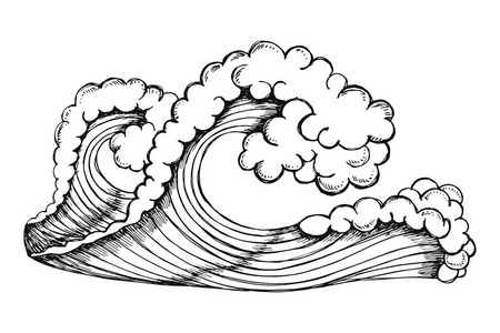 素描波图片