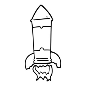 火箭导弹怎么画图片