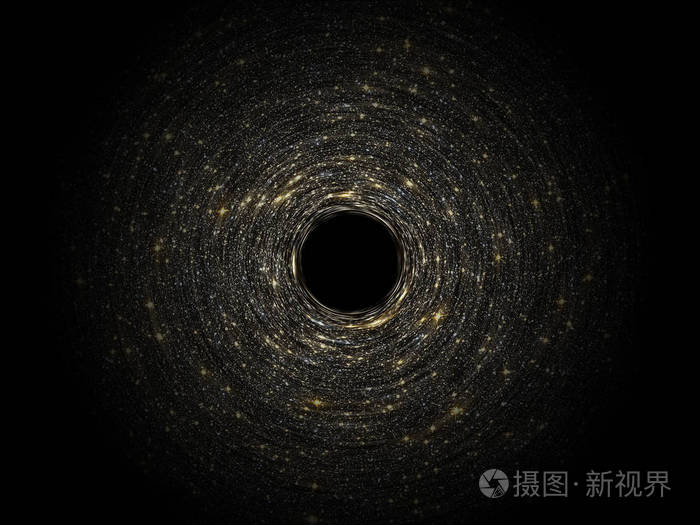 外层空间星场上的黑洞. 抽象空间壁纸. 充满星星的宇宙.
