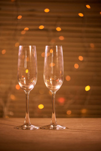 新年除夕庆祝背景香槟杯