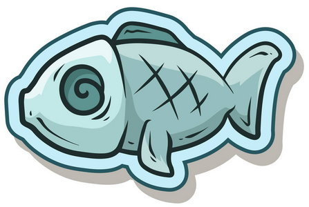 贴纸鱼图片