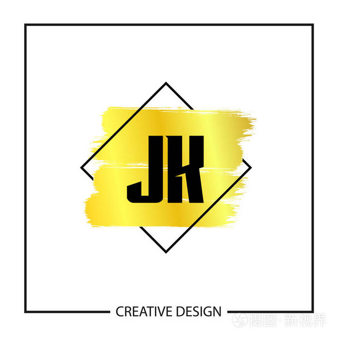 初始字母jk标志模板设计