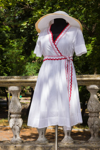 s summer cotton dress with belt