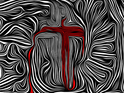 十字交叉的会徽永恒的交叉系列.